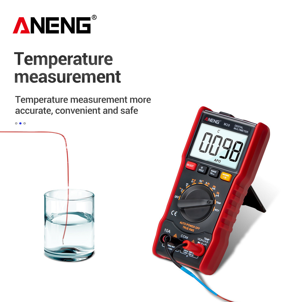 ANENG M20 Digital Multimeter 6000 counts tester esrmeter multimetro analogico digital profissional With Backlight AC/DC Ammeter