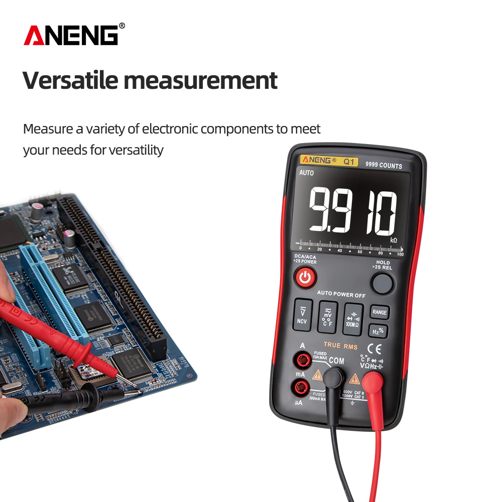 ANENG Q1 True-RMS Digital Multimeter Esrmeter Testers Automotive Electrical Dmm Transistor Peak Tester Meters Resistor