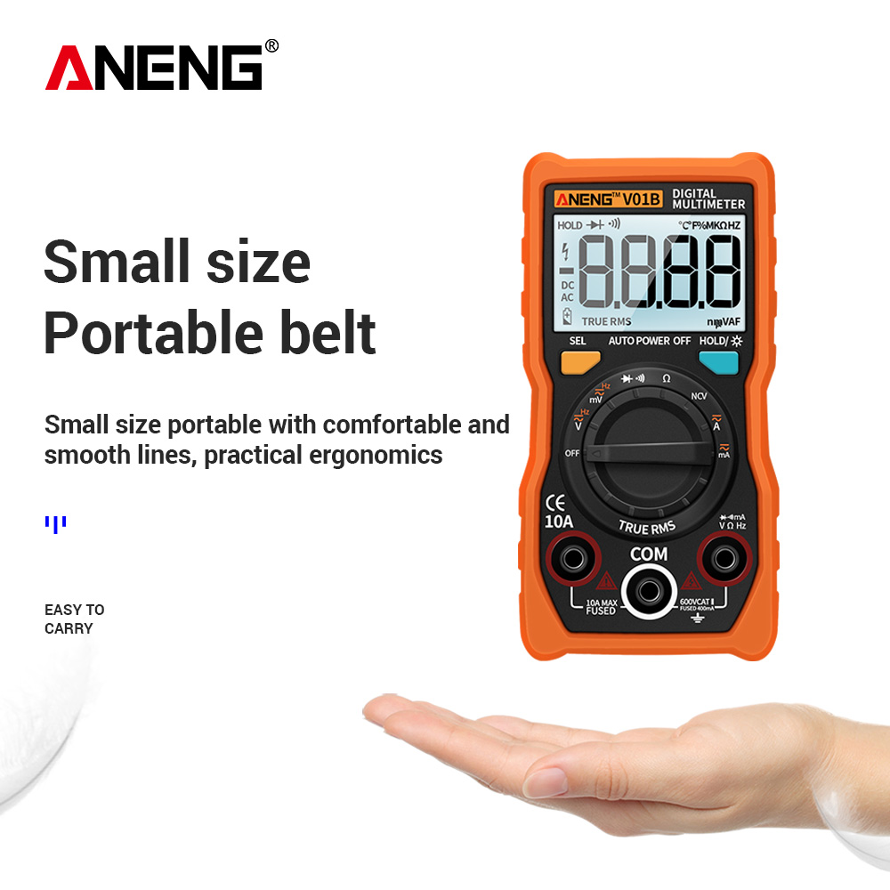 ANENG V01B 4000 Counts Digital Multimeter Comprobador Automotive Electrical Dmm Transistor Tester Capacitance Meter Test Point