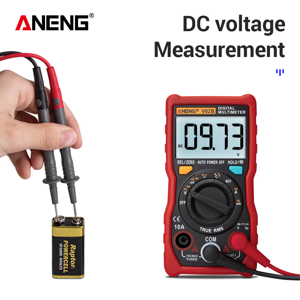 ANENG V02B Analog Digital Multimeter EsrMeter Transistor Tester Multimetro Multimeter Auto Peak Power Off Meter Car Multi Meter