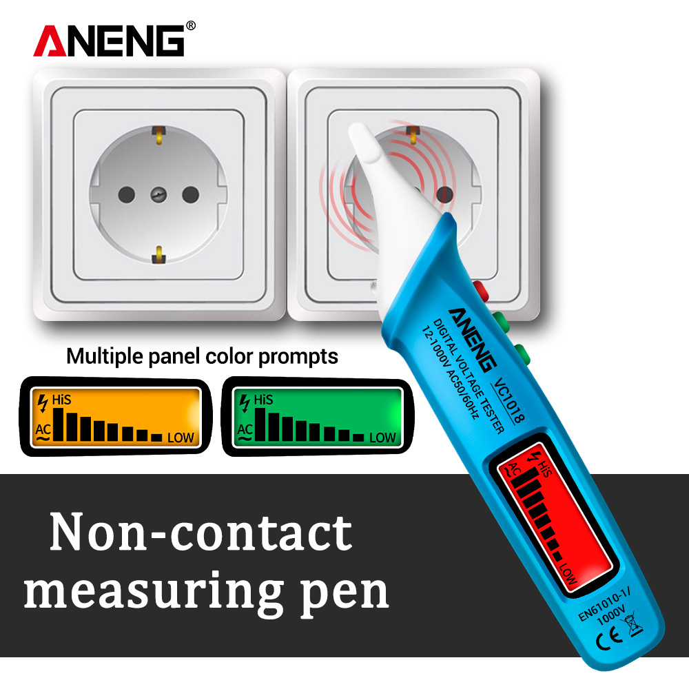ANENG VC1018 Electric Sensor Tester Pen Digital Intelligent AC Voltage Meter 1000V Voltmeter Buzzer Detector For Electric Tool