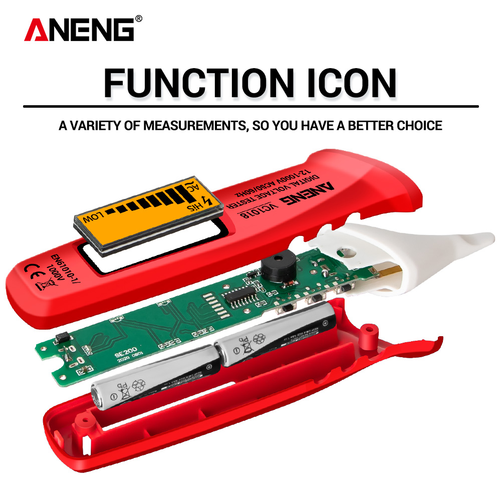 ANENG VC1018 Electric Sensor Tester Pen Digital Intelligent AC Voltage Meter 1000V Voltmeter Buzzer Detector For Electric Tool