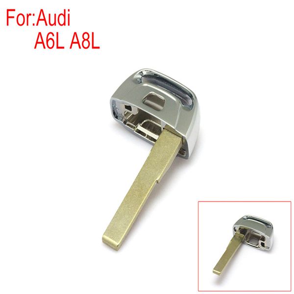 Smart Remote Emergency Key HU66 for Audi A6L A8L (Without groove , Without logo)10pcs/lot