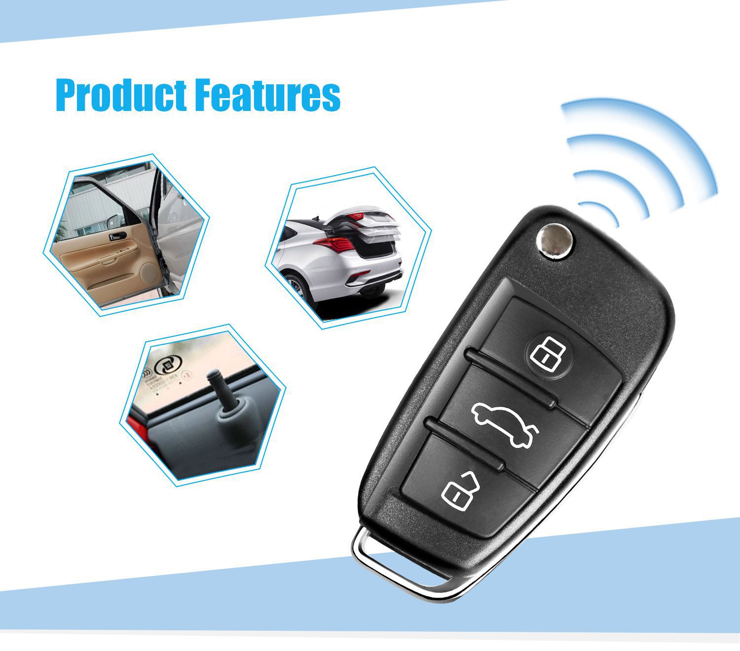 Xhorse Audi A6L Q7 Style Universal Remote Key 3 Buttons X003 for VVDI Key Tool 5pcs/lot