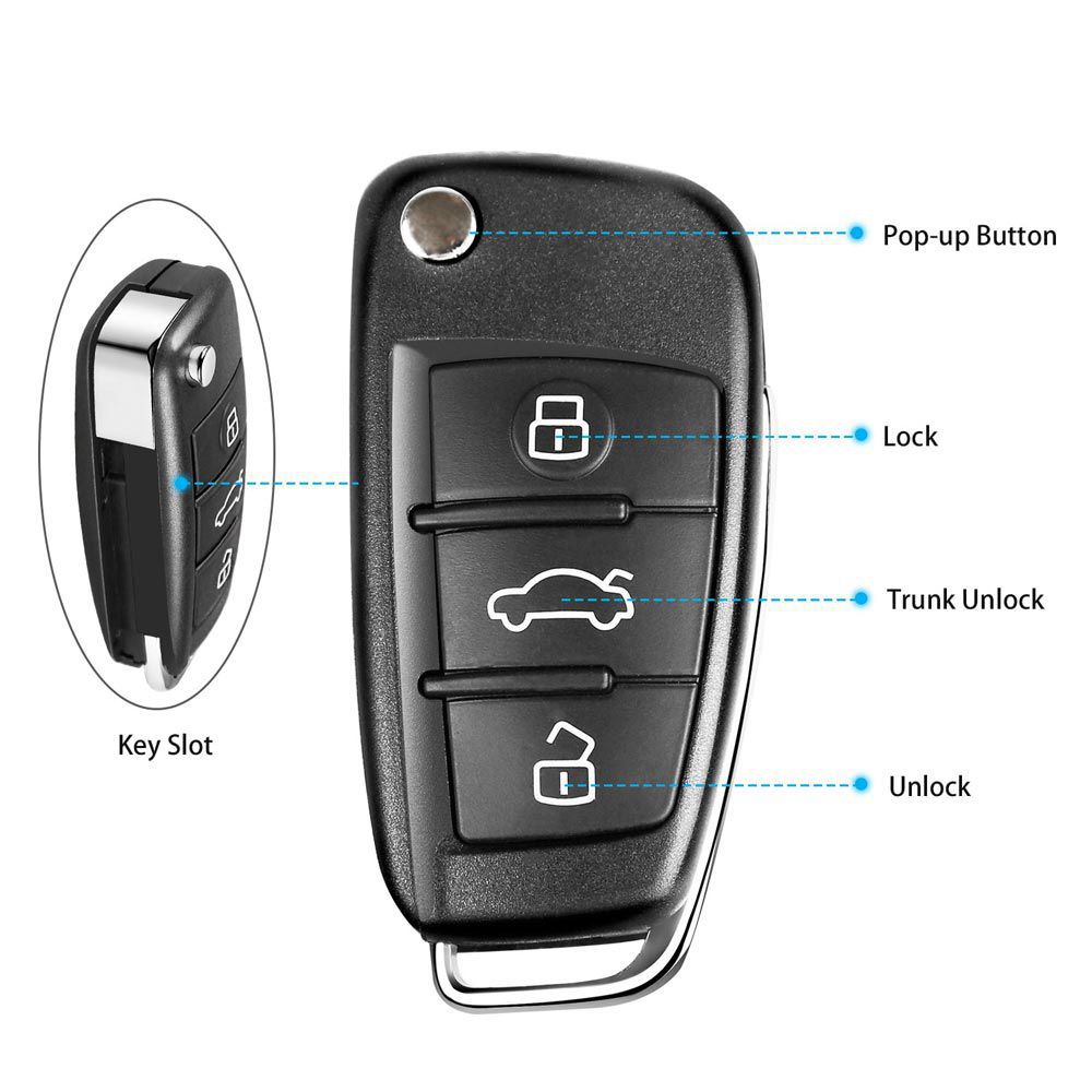 Xhorse Audi A6L Q7 Style Universal Remote Key 3 Buttons X003 for VVDI Key Tool 5pcs/lot