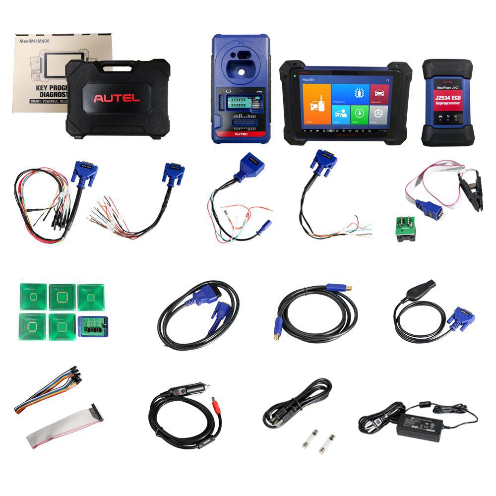 Original Autel MaxiIM IM608 Key Programmer Full Version Plus APB112 Smart Key Simulator and G-BOX2