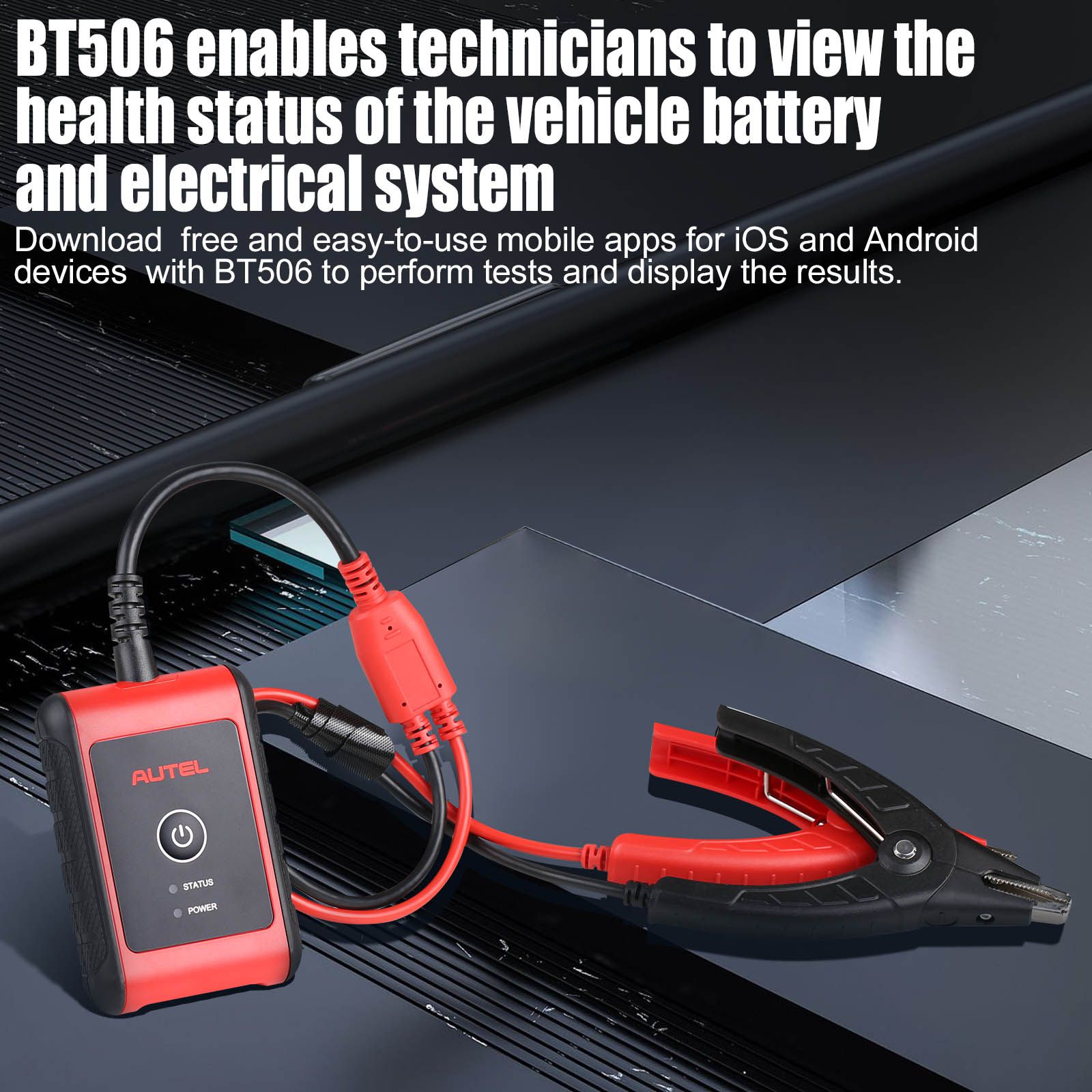 Autel MaxiBAS BT506 Auto Battery and Electrical System Analysis Tool work with MK808BT, MK808BT PRO, MX808TS, MX808S-TS, MK808TS, MK808S-TS