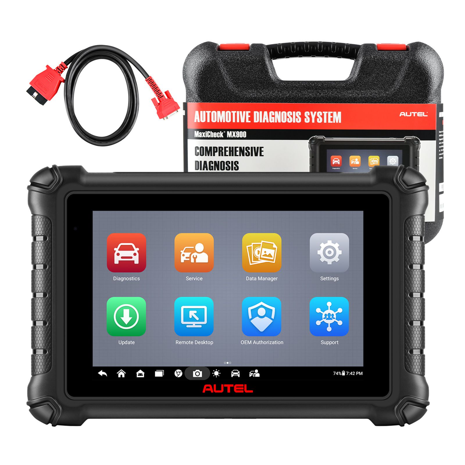 Autel MaxiCheck MX900 OBD2 All System Diagnostic Scanner Bi-Directional Control DoIP/CAN FD Read/Clear Code 40+ Service Upgrade of MK808 MX808