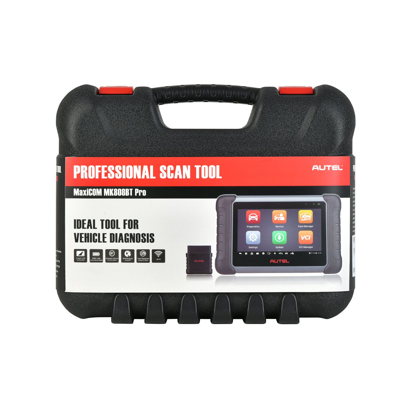 Autel MaxiCOM MK808BT PRO Car Diagnostic Scan Tool, Active Tests & Bi-Directional Control Scanner, 28+ Services, FCA AutoAuth, Wireless Diagnosis