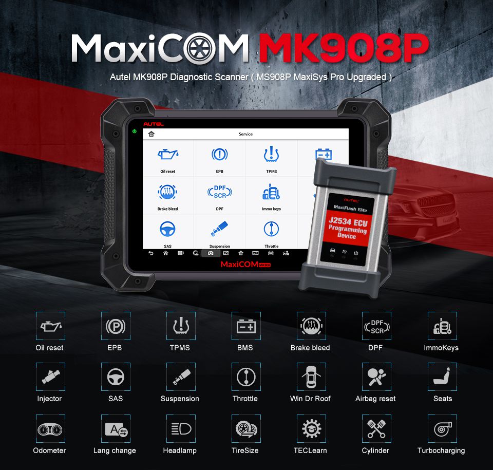 Autel MaxiCOM MK908P Diagnostic Tool