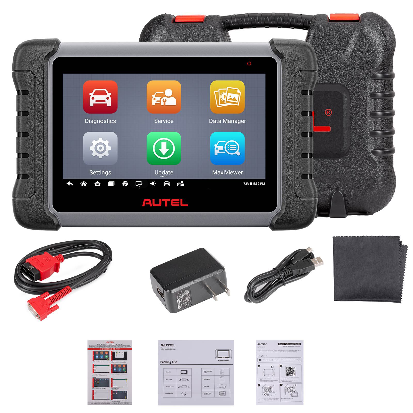 Autel MaxiPRO MP808S Bidirectional Scan Tool with ECU Coding Active Test 30+ Service functions Work with MV105/MV108 upgraded of MP808/ MP808BT/ MK808