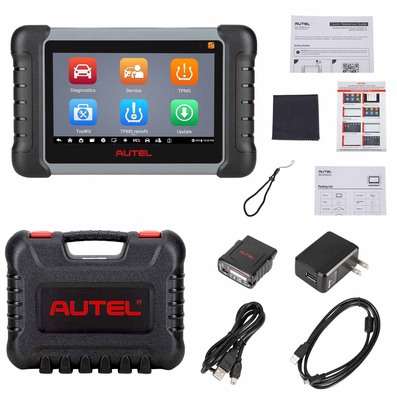 2024 Autel MaxiPRO MP808S-TS TPMS Bidirectional Tool with TPMS Relearn Rest Programming/ OE ECU Coding/ Active Test/ 31 Service/ Full System Diagnose