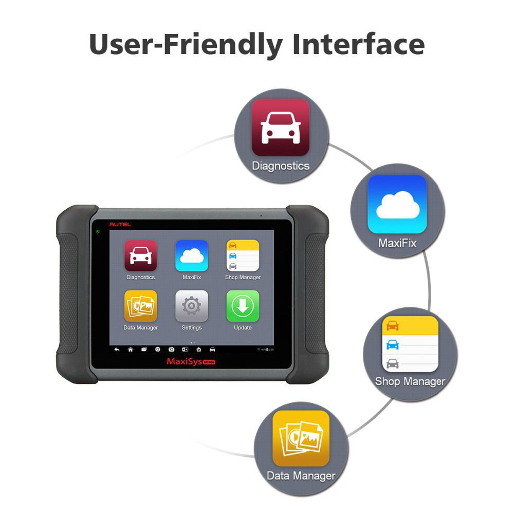 Original AUTEL MaxiSYS MS906 Auto Diagnostic Scanner Updated Version of Autel MaxiDAS DS708 Android OS