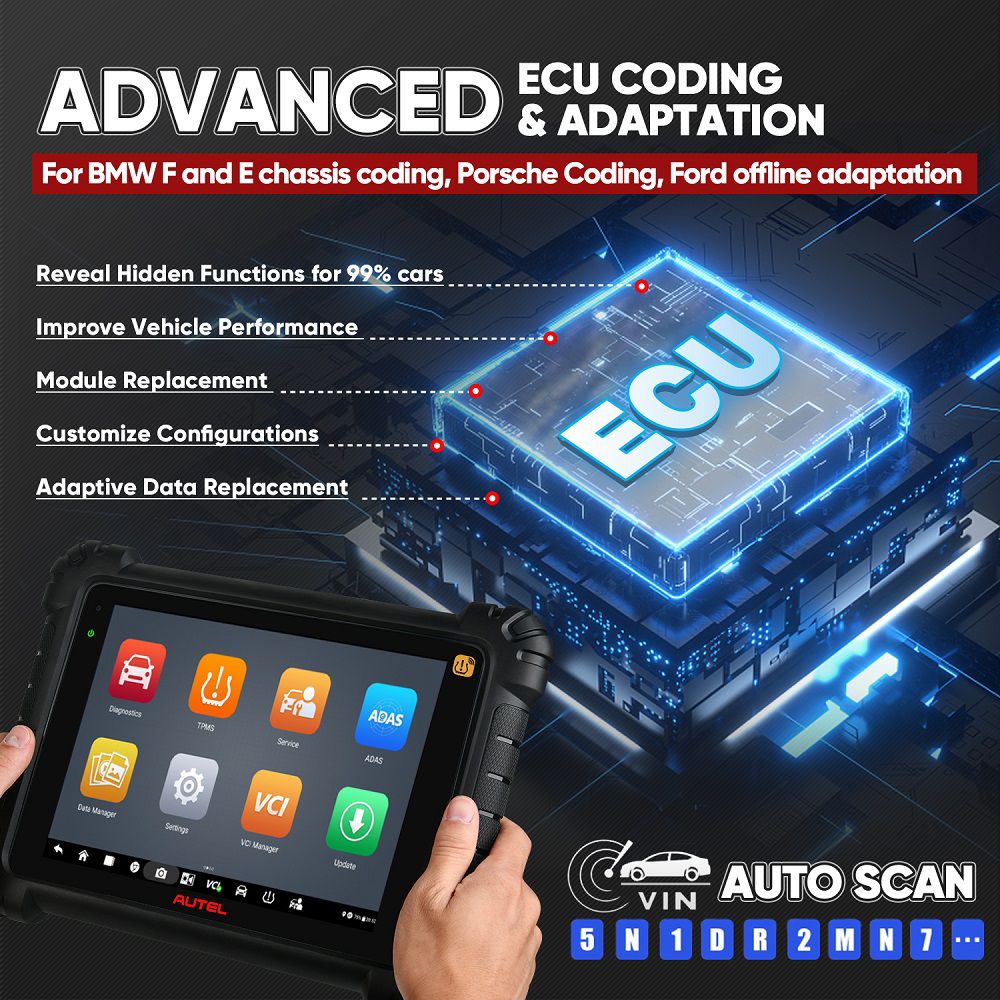 2024 Autel MaxiSYS MS906 Pro-TS OE-Level Full Systems Diagnostic and TPMS Relearn Tool with Complete TPMS + Sensor Programming