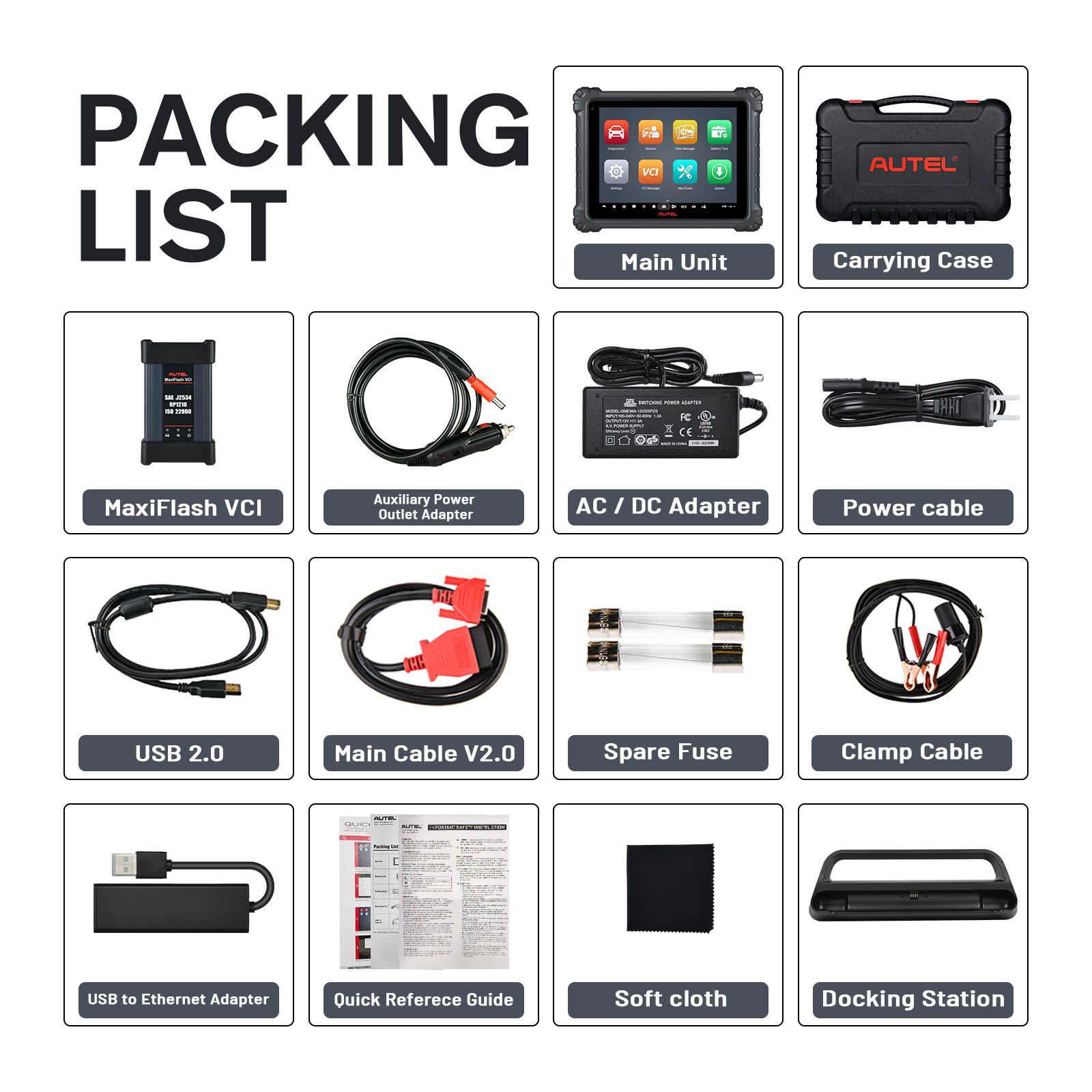2024 Autel MaxiCOM Ultra Lite S Automotive Diagnostic Tool Support ECU Programming/Coding Topology Mapping and Guided Functions with Multi-language