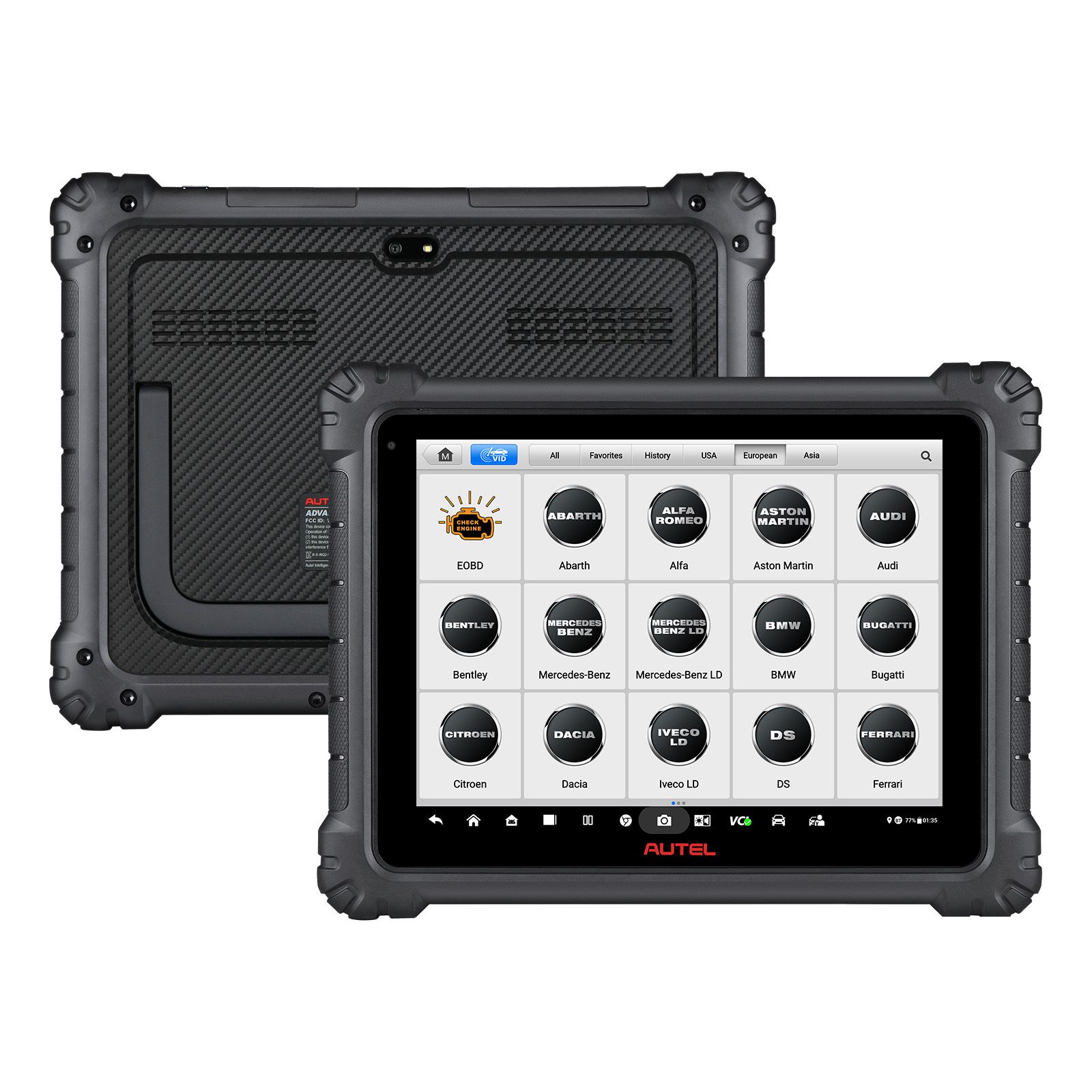 2024 Autel MaxiCOM Ultra Lite S Automotive Diagnostic Tool Support ECU Programming/Coding Topology Mapping and Guided Functions with Multi-language