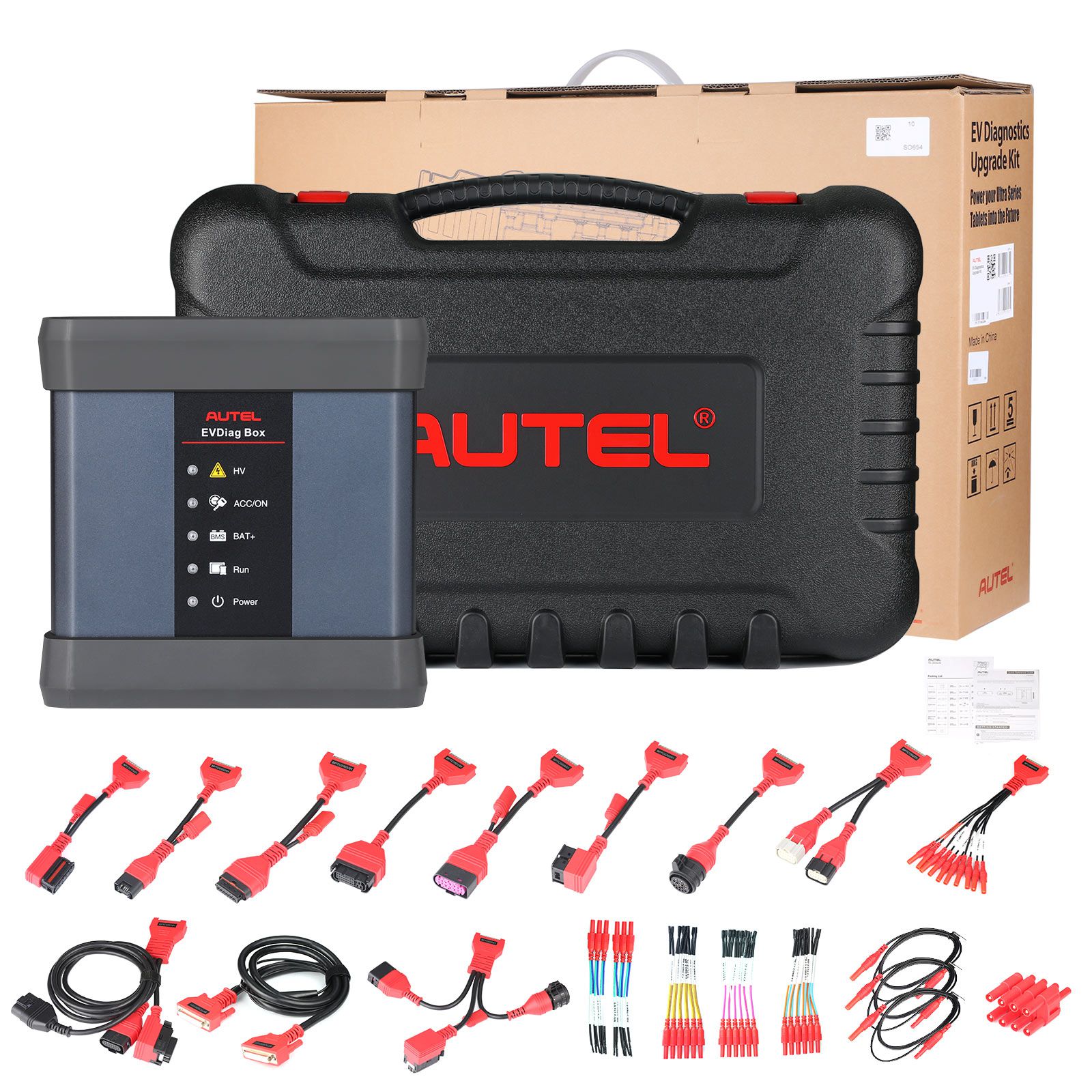 Autel Maxisys Ultra Full Systems Diagnostics Tool Plus EV Diagnostics Upgrade Kit EVDiag Box & Adapters for Battery Pack Diagnostics