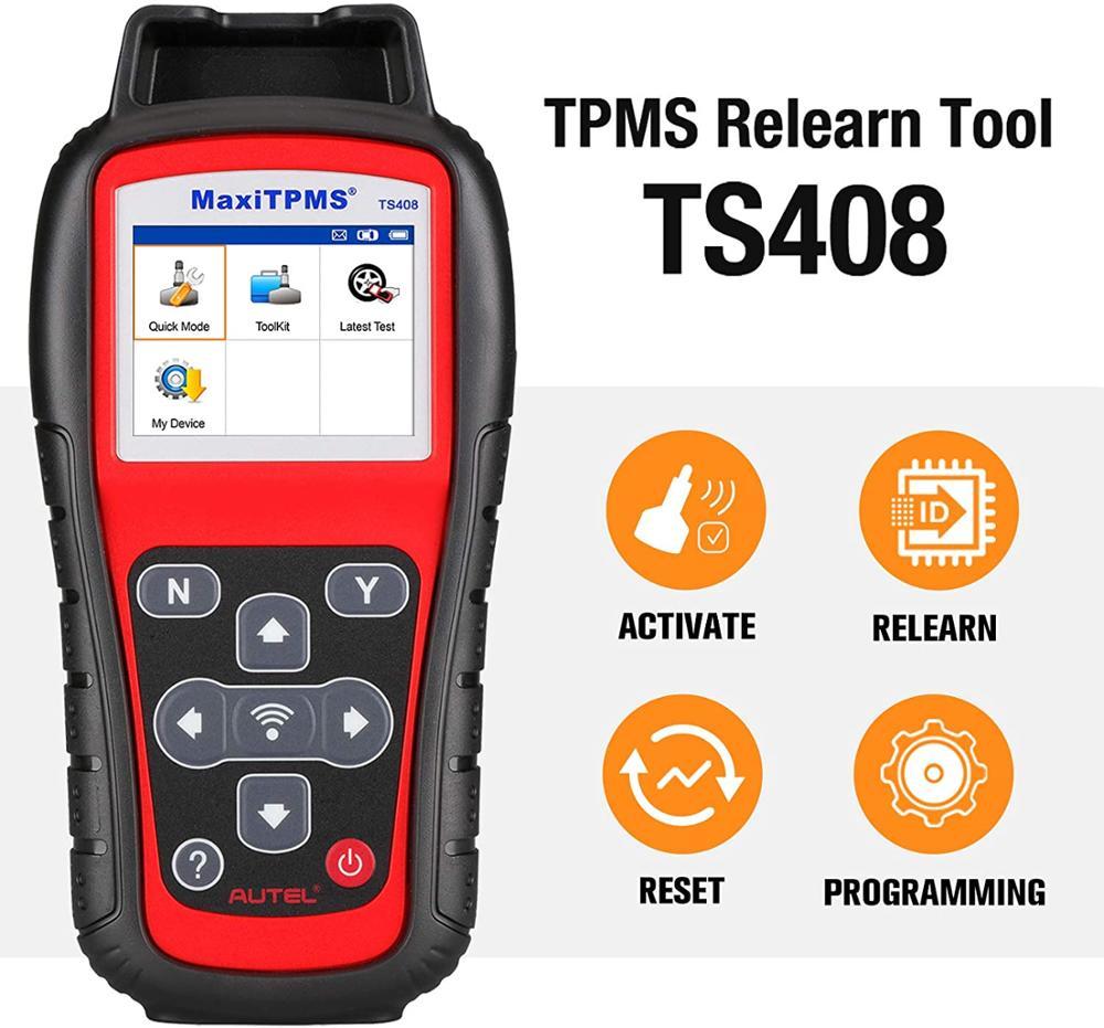 Autel MaxiTPMS TS408 TPMS Relearn Tool Cleaner Activate/Read TPMS Sensors Program Lifetime Update Upgraded of TS401