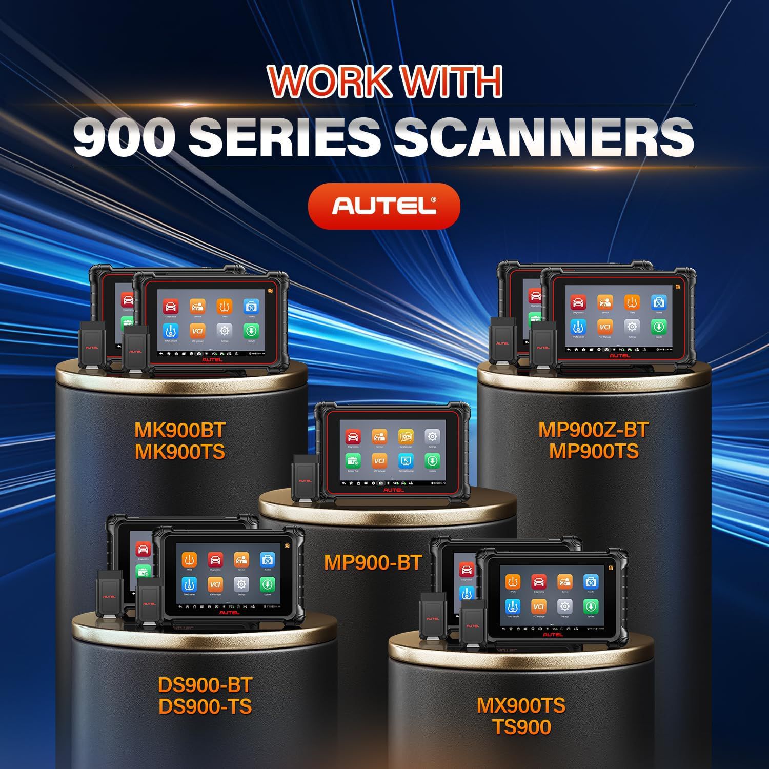 2025 Autel MaxiVCI V150 VCI150 Wireless Dongle,Support CAN FD / DOIP Protocol work for Autel 900 Series Scanners MK900BT MP900BT MP900Z-BT MP900TS