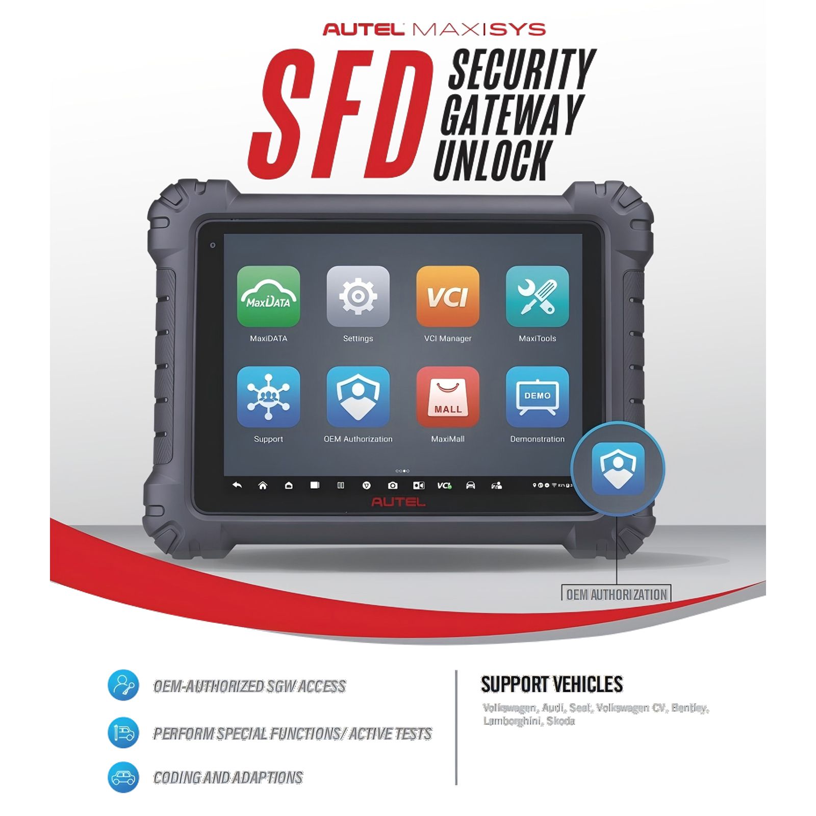 AUTEL VAG SFD One Time Authorization Service (Subscription Only)