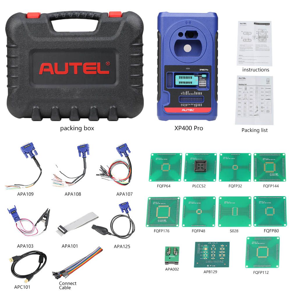 Original Autel XP400 PRO Key and XP400 PRO Plus Autel IMKPA Expanded Key Programming Accessories Kit for Renew & Unlock