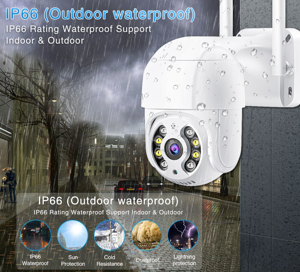 Auto tracking IP Camera Outdoor Night Vision Mini Speed Dome CCTV Camera 1080P Home Security Video Surveillance ipcam Camara 5MP