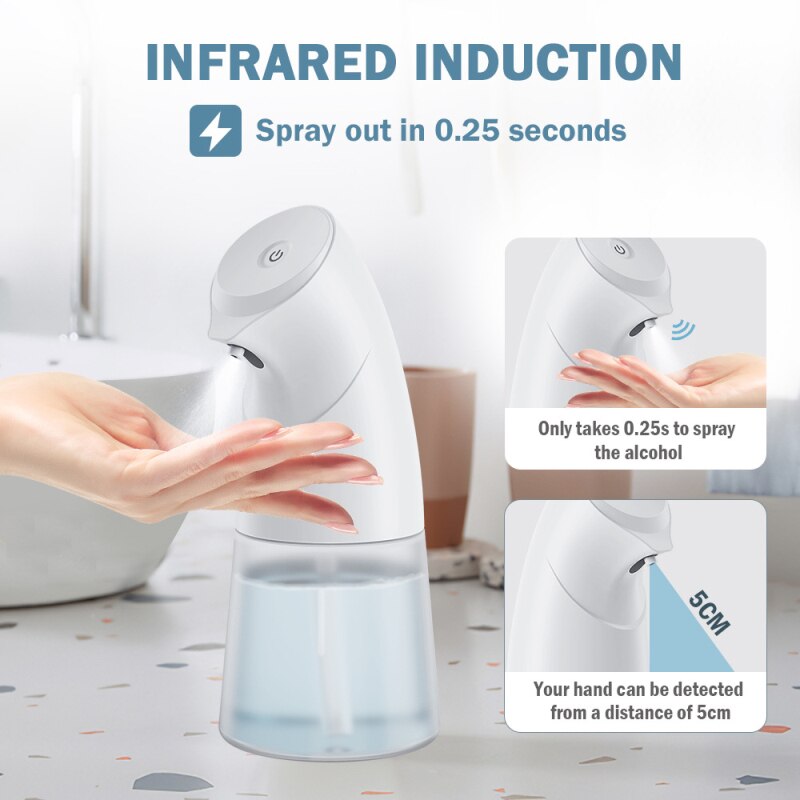 Foam/ Alcohol/ Gel Automatic Hands-free Liquid Soap Dispenser Liquid Sensor Smart Hands-free Non-contact Pump Kitchen Bathroom