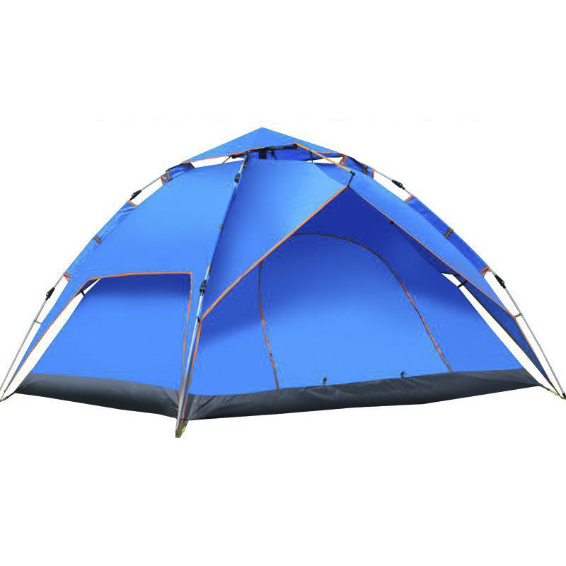 Automatic Tent 3-4 Person Camping Windbreak Dual Layer Waterproof  Foldable Sturdy 4 Season Outdoor Portable Beach Gear Tent