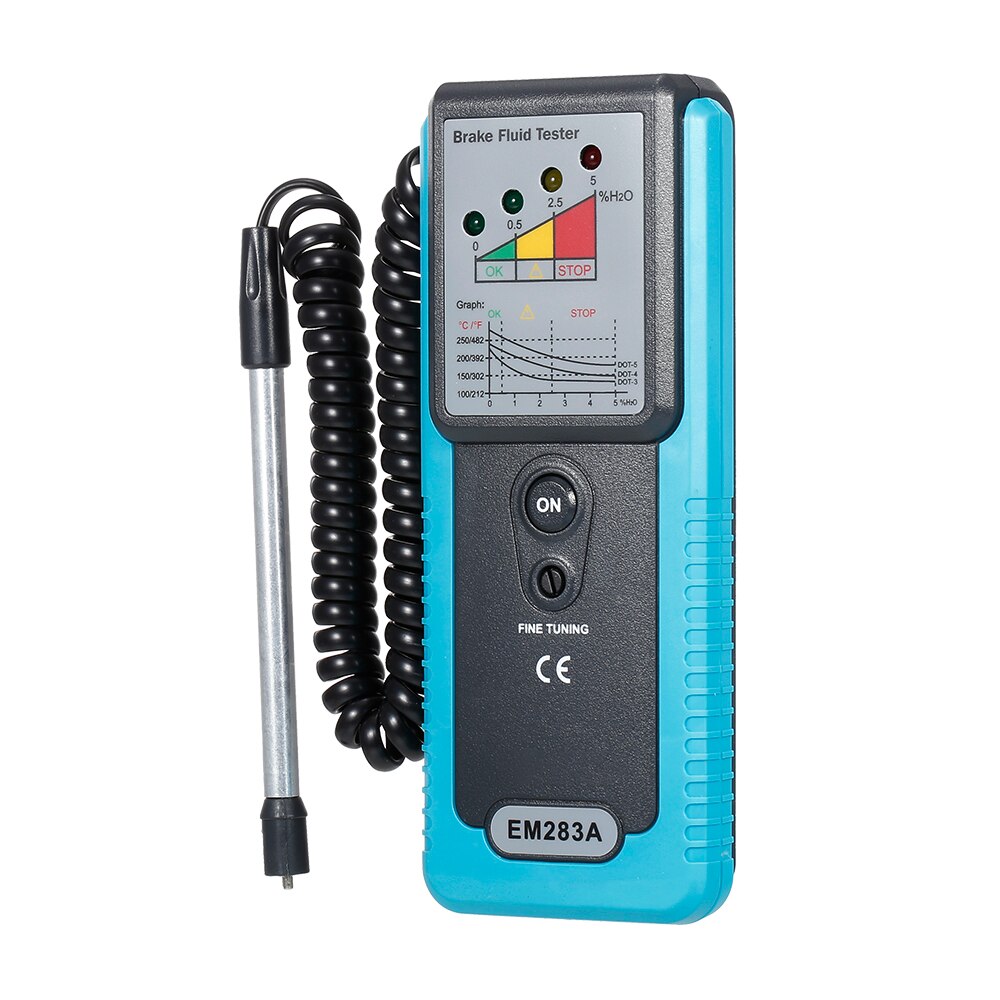 Automotive Brake Fluid Tester Oil Moisture Water Detection Probe for Auto DOT3 DOT4 DOT5 Brake Fluid Diagnostic Detector