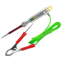 Automotive LED Circuit Tester 6-24V Test Pen Light With Dual Probes 47 Inch Antifreeze Wire Alligator Clip For Testing Car Circuit Detection Pen