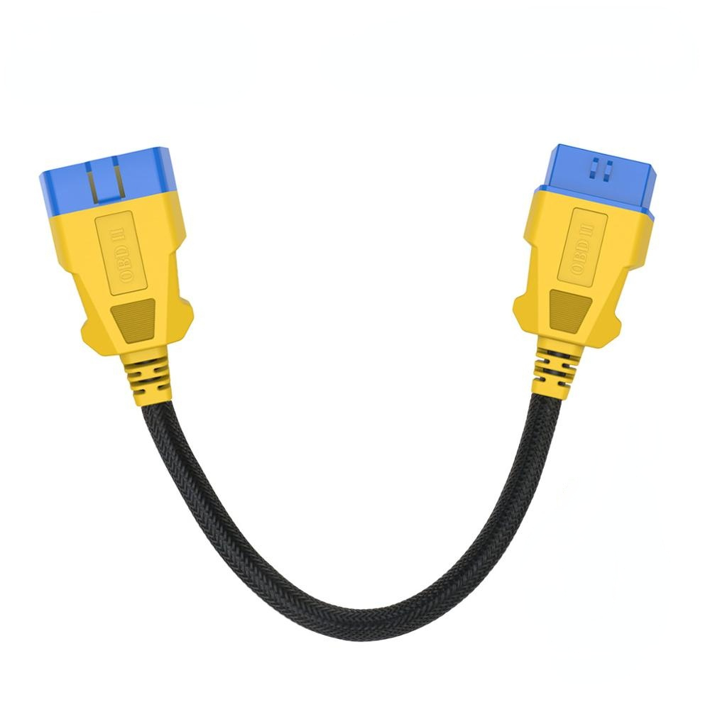 AUTOOL 36cm Car OBD 2 Extension Diagnostic Adapter Cable Auto OBD2 II Connector Scanner 16Pin Male to Female Flexible Wire