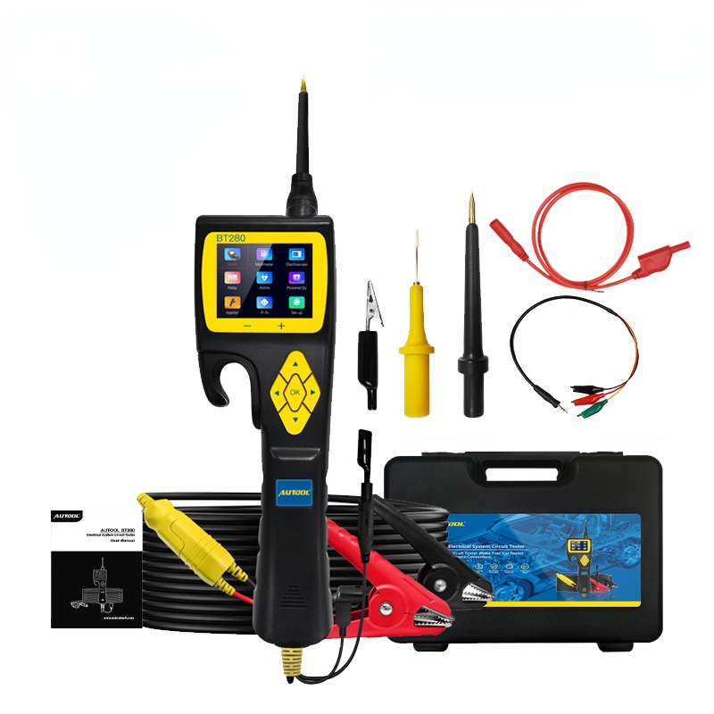 AUTOOL BT280 Car Electric System Tester With 2.4-Inch LCD Multi-Language Diagnosis Tool automotive electrical circuit Tester CE