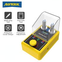 AUTOOL SPT101 Car Spark Plug Tester with Auto Adjustable Double Hole Detector Ignition Plug Analyzer 110V 220V for 12V Vehicles