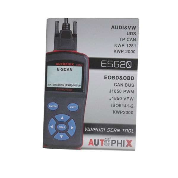 Free Shipping AUTOPHIX E-SCAN ES620 Scanner Support OBD2 VW Protocols (Including UDS Protocols)