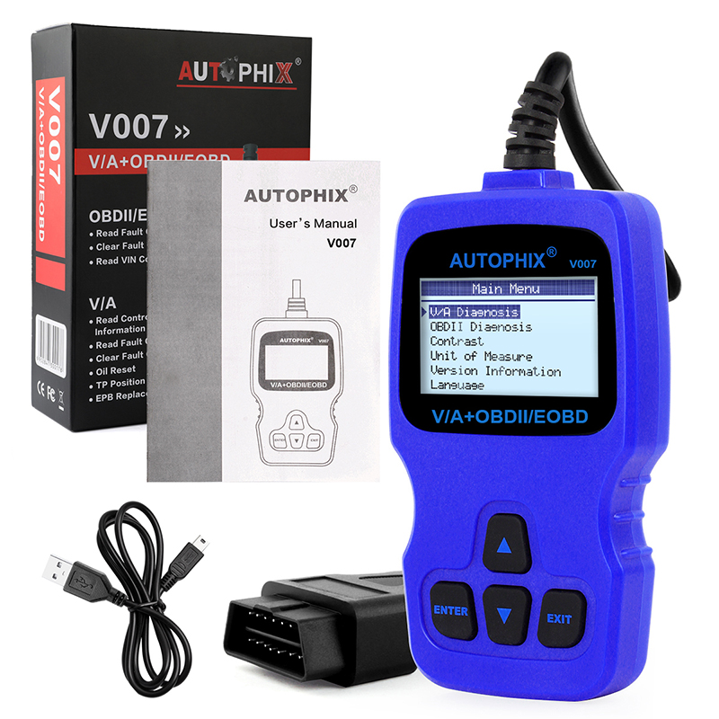 Autophix V007 OBD2 Automotive Scanner Car Diagnostic Tool for Golf 4//5/6/7 T5 Polo Passat b5 b6 ABS EPB Oil Reset Scan Tool