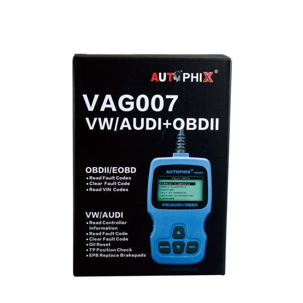 New Arrival AUTOPHIX V-A-G V007 VW/AUDI OBDII OBD2 Scanl Tool OBD2 Scanner