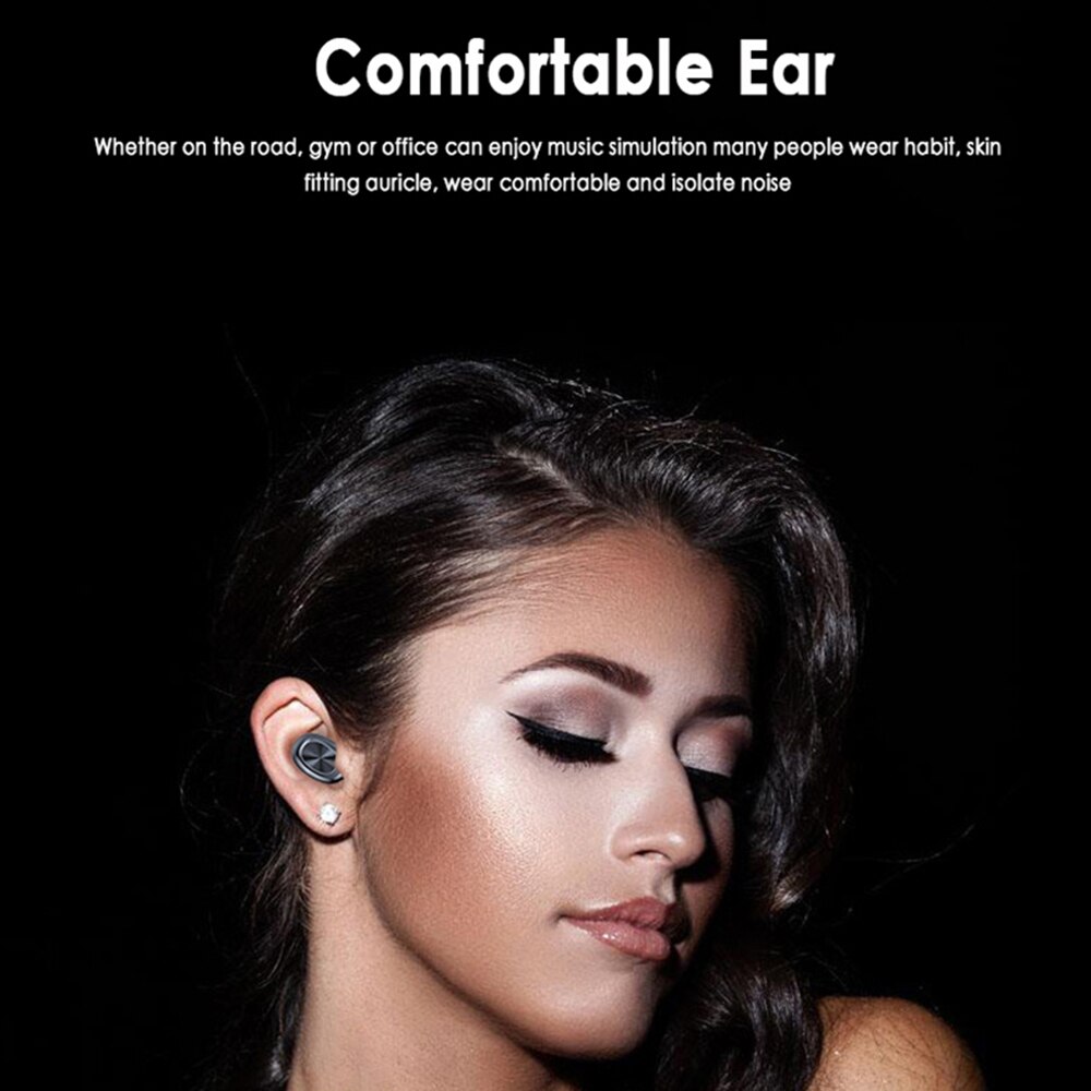 B5 TWS Wireless  BT 5.0 Bluetooth Earphone with Charging Case Waterproof Stereo Sound Earbuds for Android iOS PC Tablet Headset