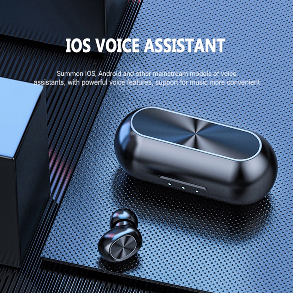 B5 TWS Wireless  BT 5.0 Bluetooth Earphone with Charging Case Waterproof Stereo Sound Earbuds for Android iOS PC Tablet Headset