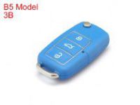 B5 Type Remote Key Shell 3 Buttons with Waterproof (Blue) for Volkswagen 5pcs/lot