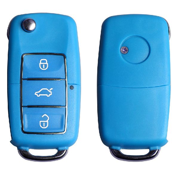 B5 Type Remote Key Shell 3 Buttons with Waterproof (Blue) for Volkswagen 5pcs/lot