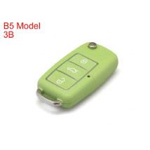 B5 Type Remote Key Shell 3 Buttons with Waterproof (Green) for Volkswagen 5pcs/lot