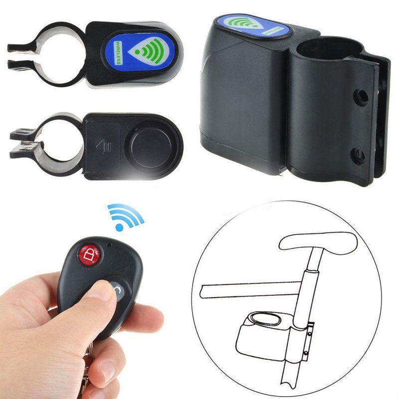 Bicycle Lock Anti-theft anti-lost Wireless Remote Control Vibration Alarm detector sensor for bicycle security protection