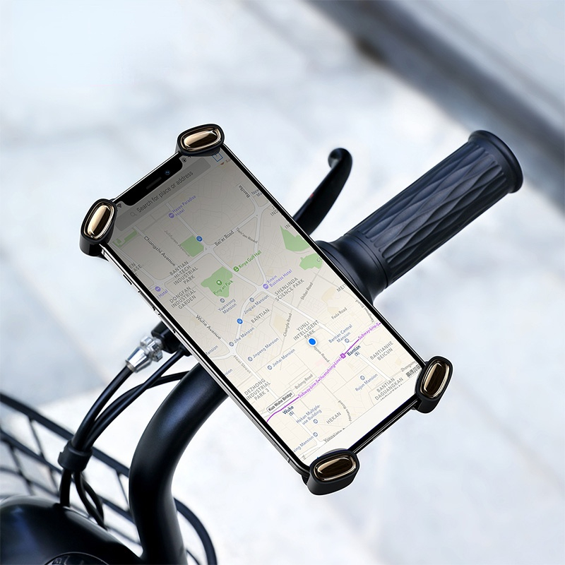 Bike Phone Holder Bicycle Motorcycle Mobile Cellphone Holder 360° Rotation Bike Handlebar Clip Stand GPS Mount Bracket