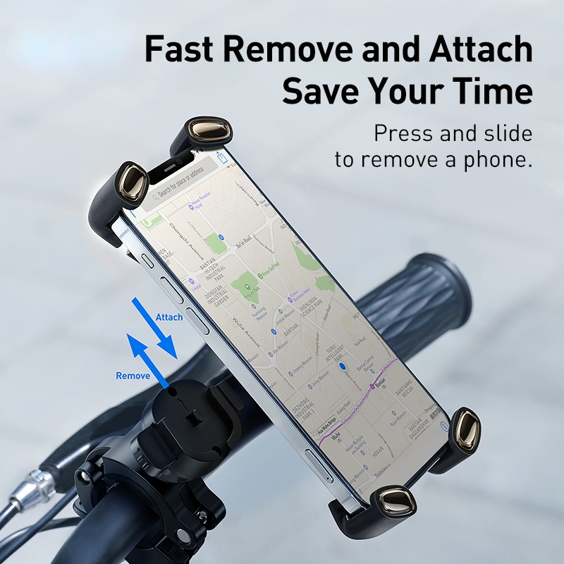 Bike Phone Holder Bicycle Motorcycle Mobile Cellphone Holder 360° Rotation Bike Handlebar Clip Stand GPS Mount Bracket