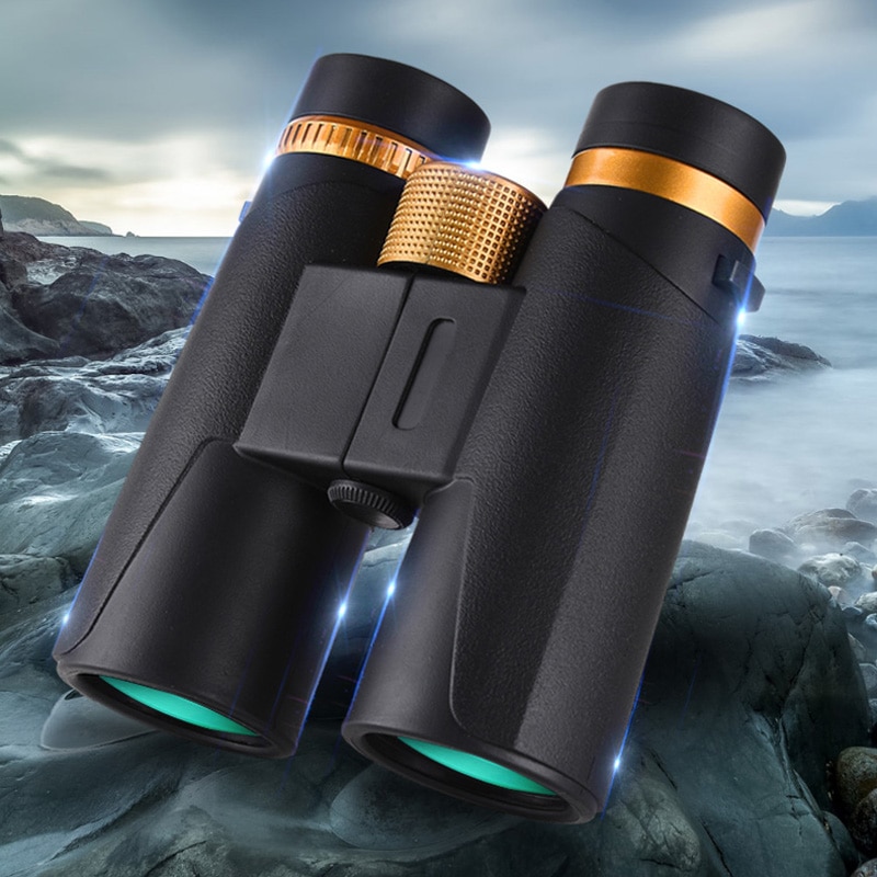 Black Gold Hunting Hiking Binoculars 12X42 HD Clear BAK4 Telescope For Wildlife Observe Bird Watching Safaris and Travel Viewing