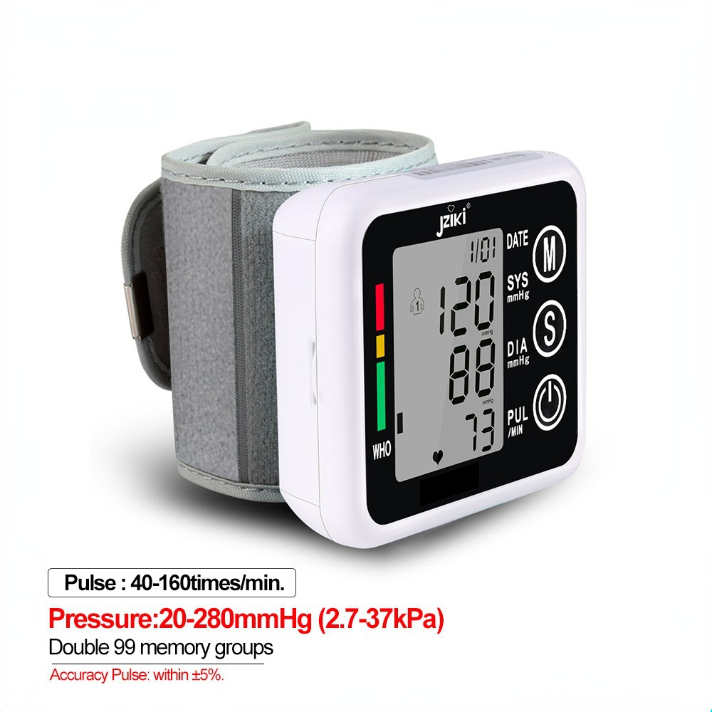 Household Health Care Sphygmomanometer Blood Presure Meter Monitor Heart Rate Pulse Portable Smart Blood Pressure Meter JZK002R