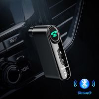 Aux Car Wireless Audio Receiver Auto Bluetooth-compatible 5.0 Car Kit Adapter Handsfree Speaker With Microphone