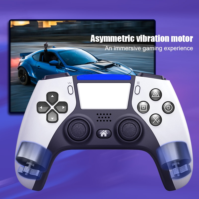 Bluetooth-Compatible Wireless Game Controller For PS4 Console PS5 Style Double Vibration Gamepad For PC/ Android Phone