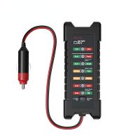 BM410 BM420 Battery Tester 12~24V Cigarette lighter Version Car Digital 6 LED Light Alternator Auto Battery Analyzer