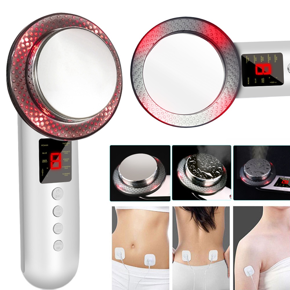 Ultrasound Cavitation LCD EMS Body Slimming Massager Lipo Fat Burner Machine Galvanic Infrared Facial Lifting Weight Loss Device